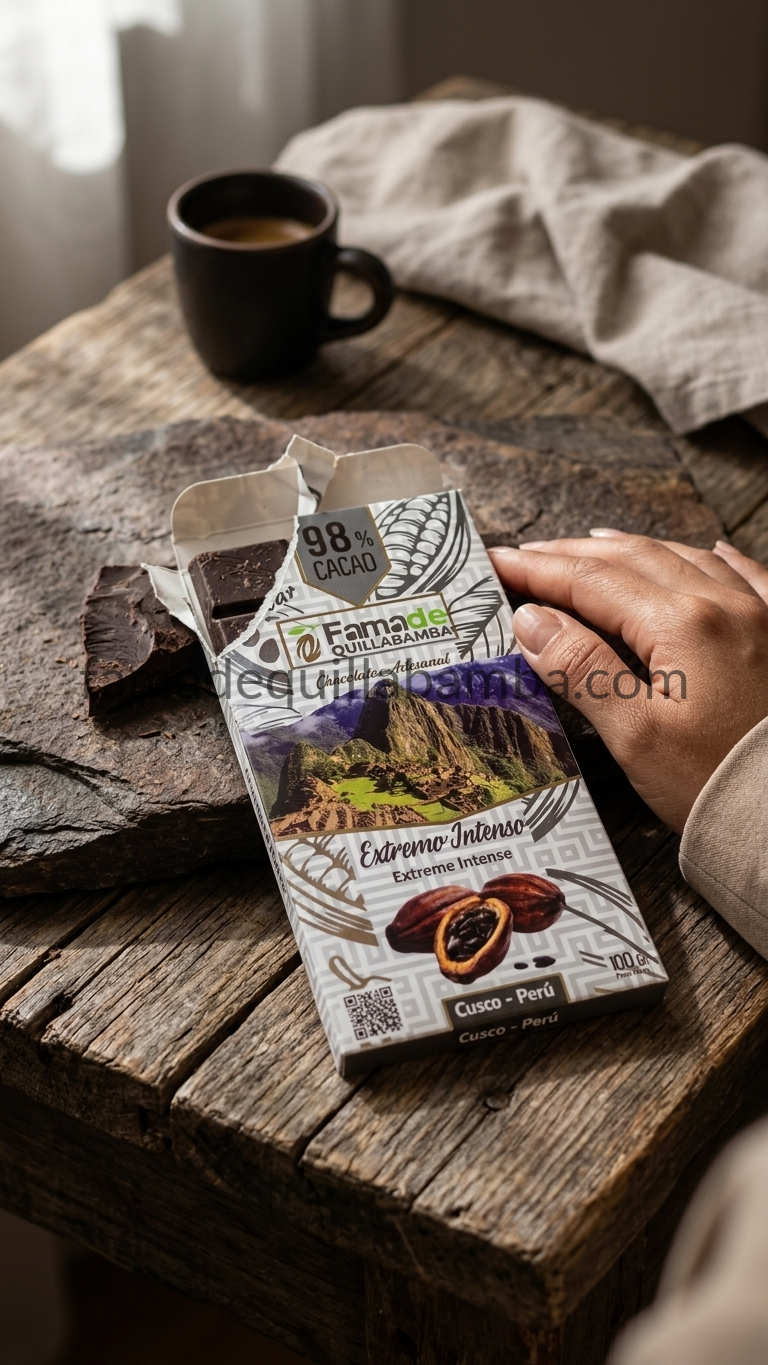 Cacao 98% Extremo Intenso | Chocolate Puro Artesanal 100 g - vista 5