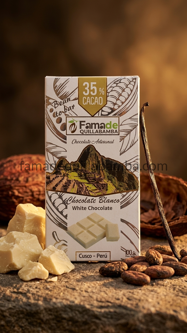 Chocolate Blanco Artesanal 35% Cacao | Barra 100 g - vista 3