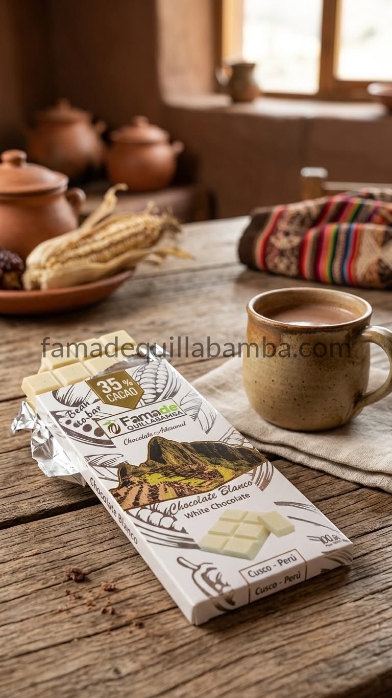 Chocolate Blanco Artesanal 35% Cacao | Barra 100 g - vista 5