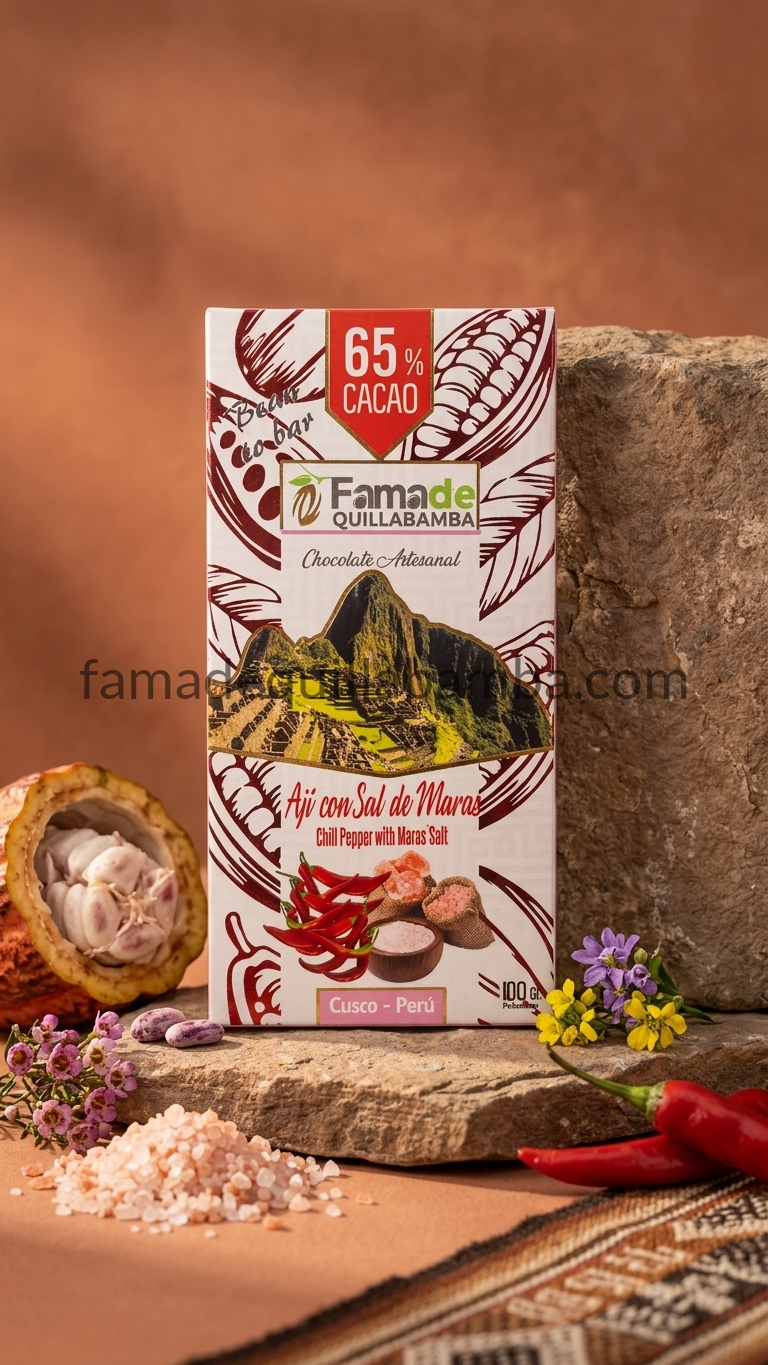 Chocolate con Ají y Sal de Maras 65% Cacao | Barra 100 g - vista 6