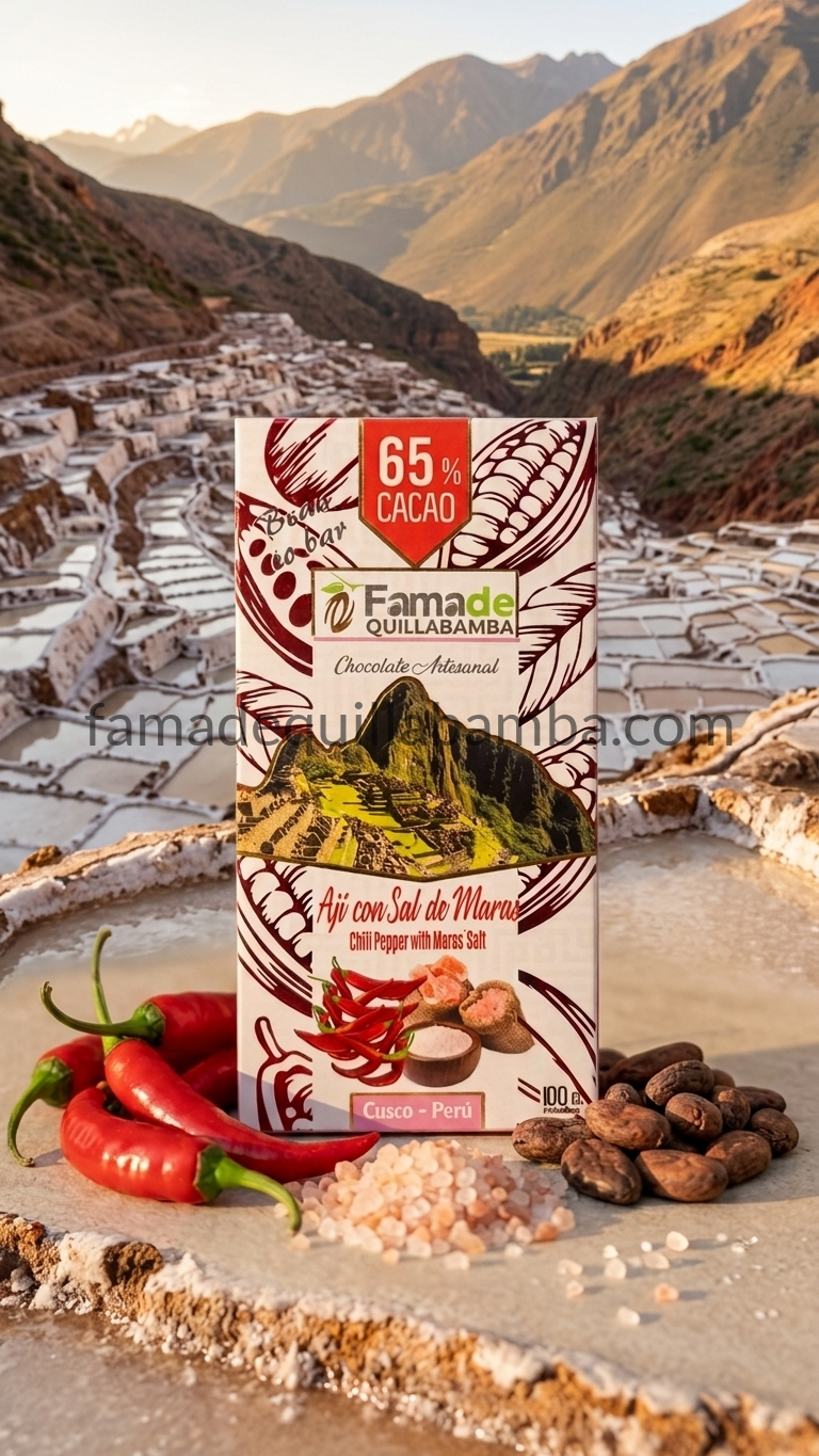 Chocolate con Ají y Sal de Maras 65% Cacao | Barra 100 g - vista 7