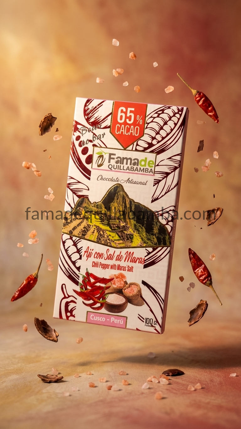 Chocolate con Ají y Sal de Maras 65% Cacao | Barra 100 g - vista 8