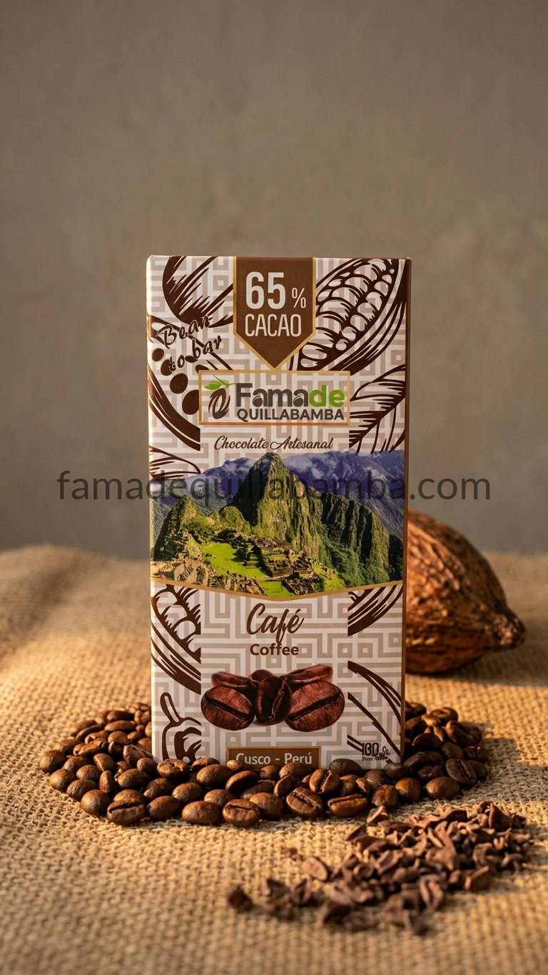CHOCOLATE 65% - Chocolate con Café - Barra Artesanal 100g - Vista 2
