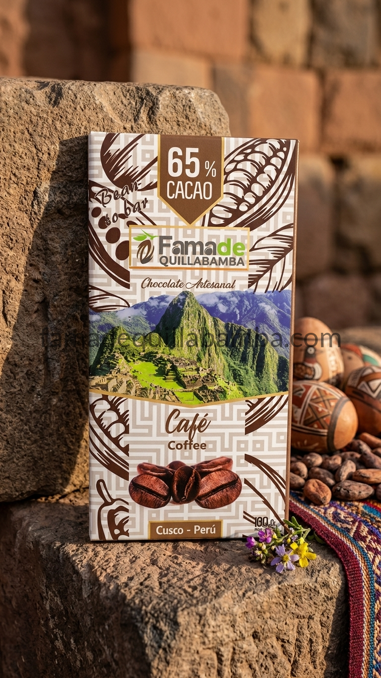 CHOCOLATE 65% - Chocolate con Café - Barra Artesanal 100g - Vista 4