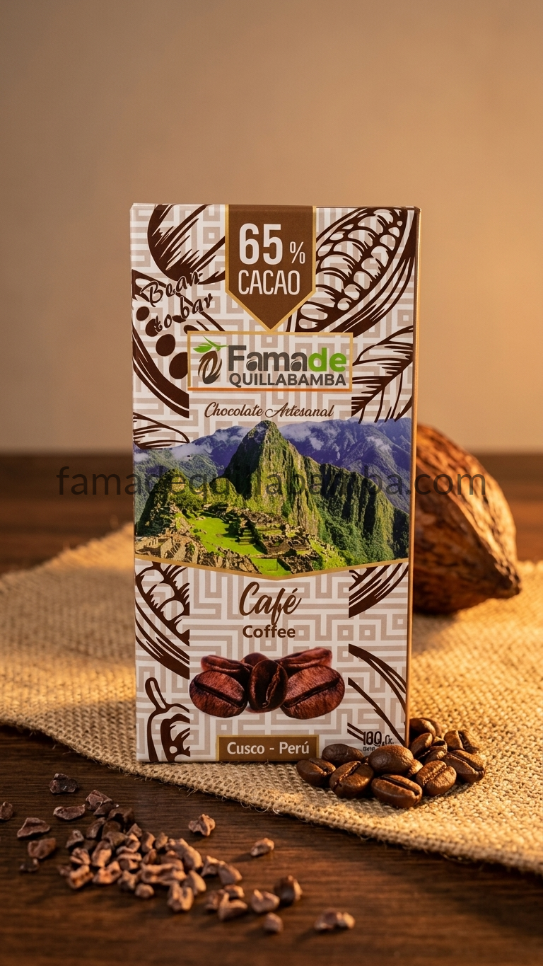 CHOCOLATE 65% - Chocolate con Café - Barra Artesanal 100g - Vista 5