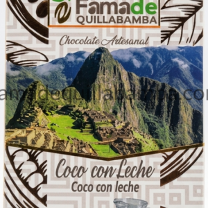 Chocolate con Coco y Leche 65% Cacao | Barra 100 g - Fama de Quillabamba