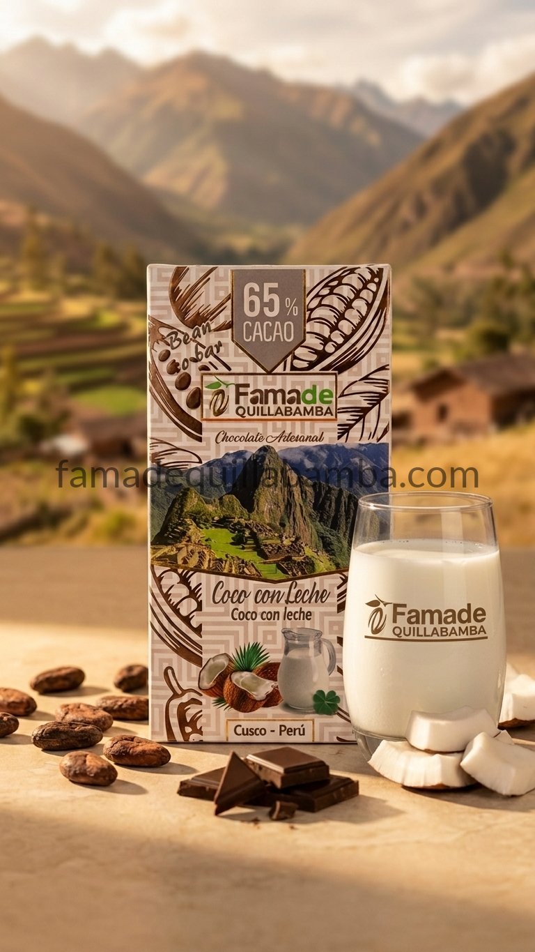 Chocolate con Coco y Leche 65% Cacao | Barra 100 g - vista 4