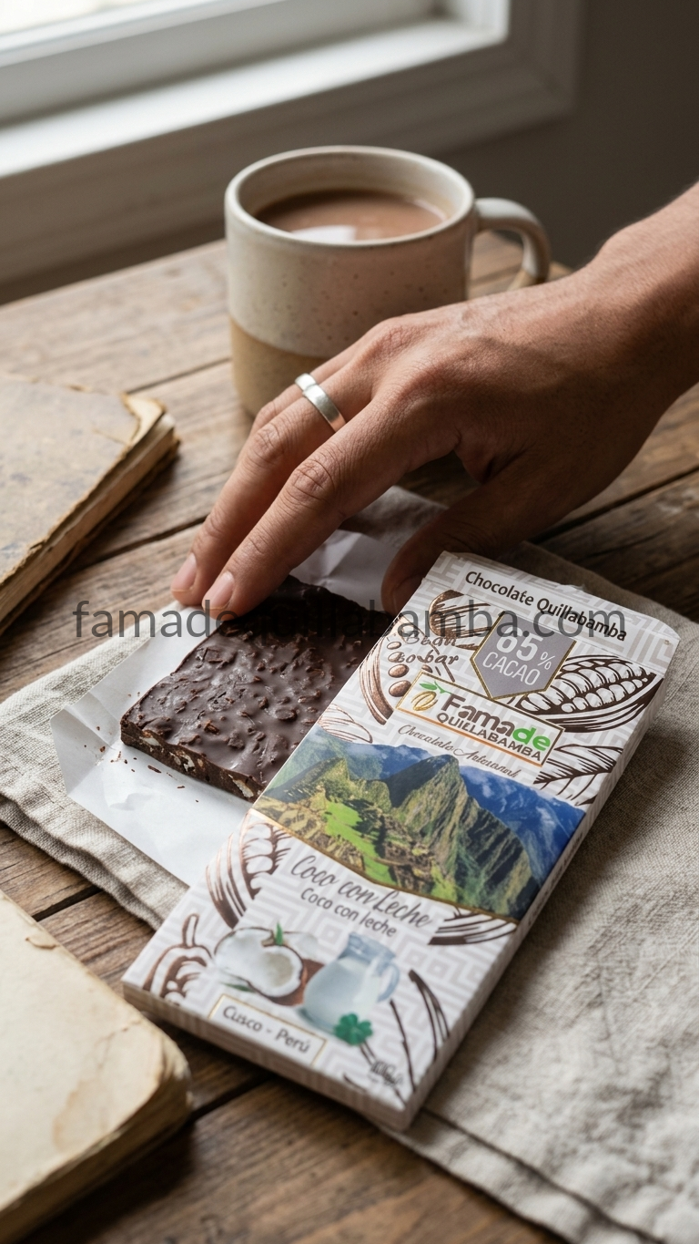 Chocolate con Coco y Leche 65% Cacao | Barra 100 g - vista 5
