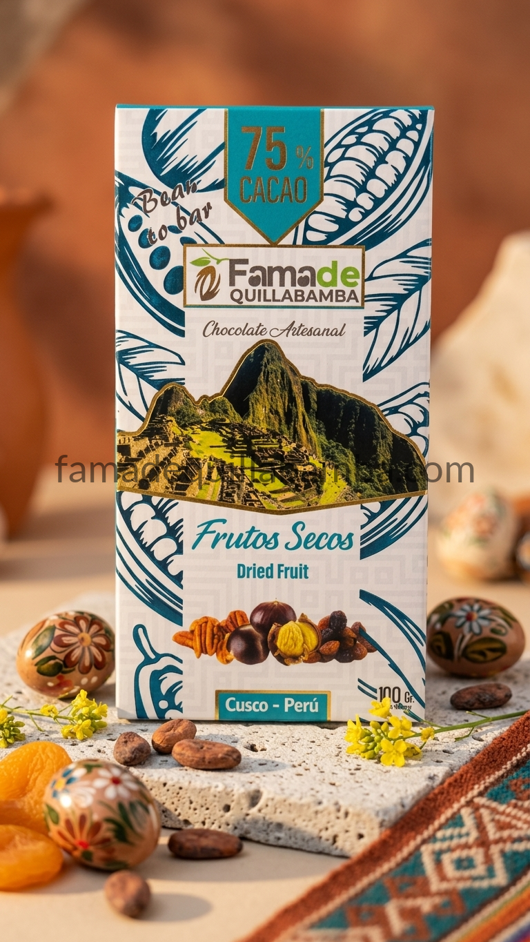 Chocolate con Frutos Secos 75% Cacao | Barra 100 g - vista 6