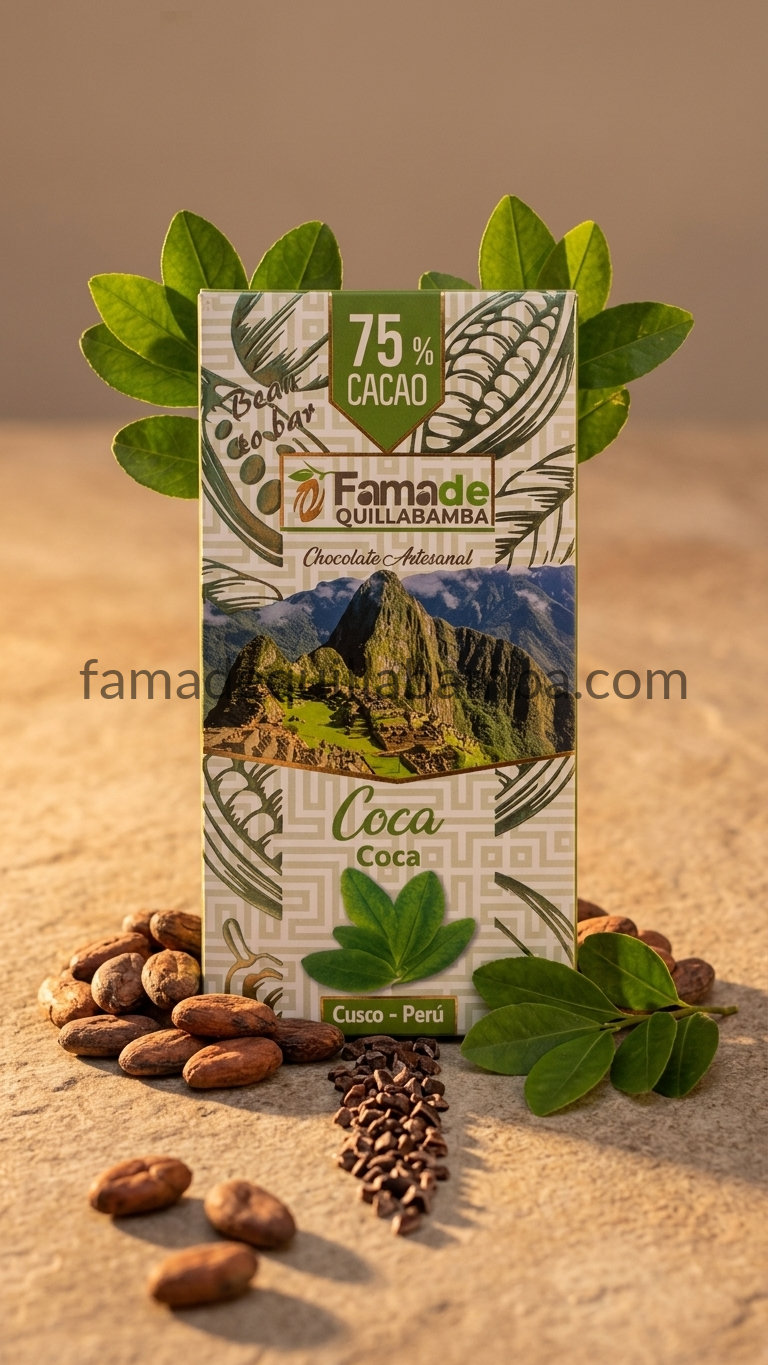 CHOCOLATE 75% - Chocolate con Hoja de Coca - Barra 100g - Vista 6