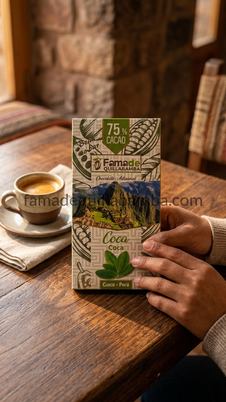 CHOCOLATE 75% - Chocolate con Hoja de Coca - Barra 100g - Vista 7