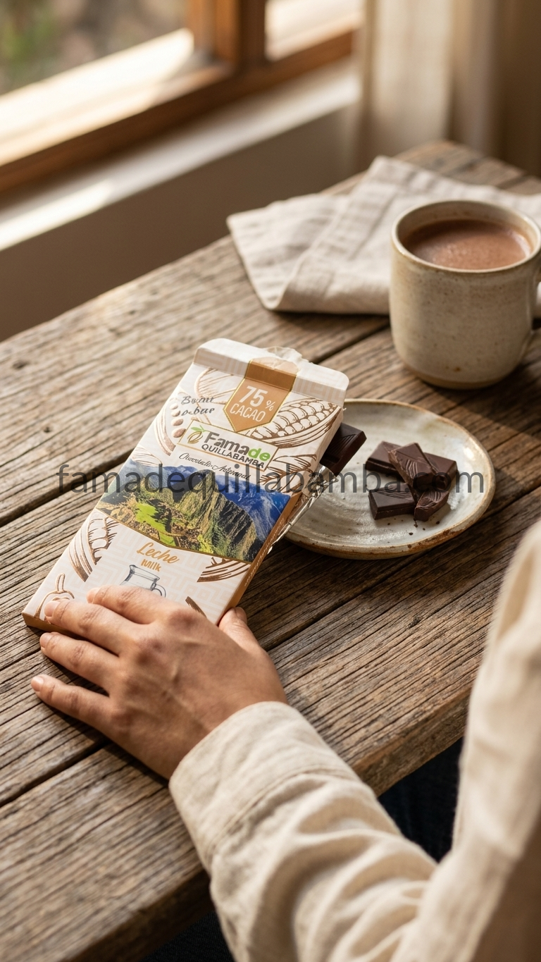 CHOCOLATE 75% - Chocolate con Leche - Barra 100g - Vista 4
