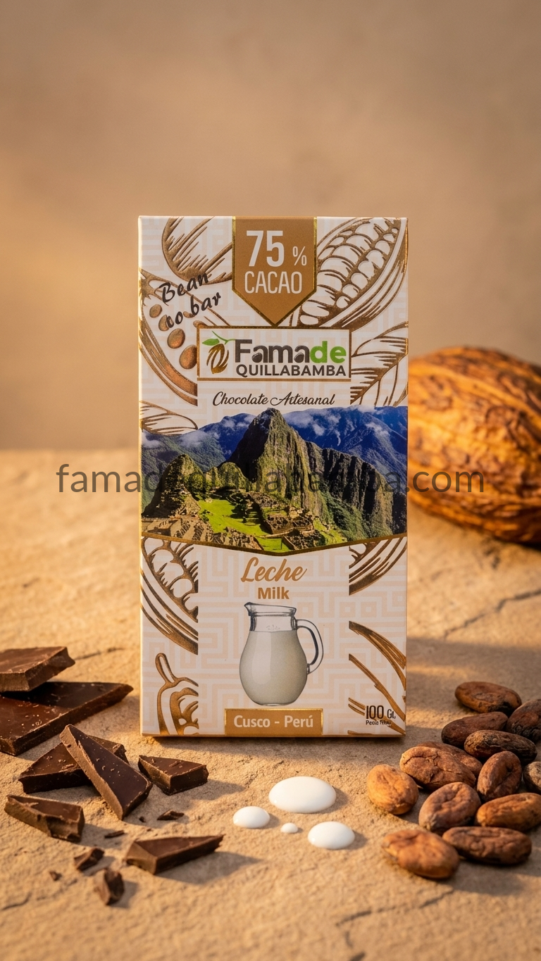 CHOCOLATE 75% - Chocolate con Leche - Barra 100g - Vista 5