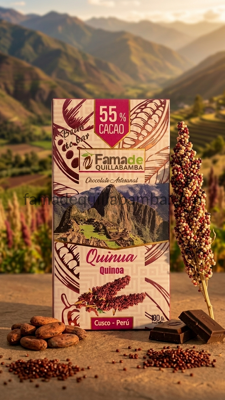 Chocolate con Quinua 55% Cacao | Barra 100 g - vista 4