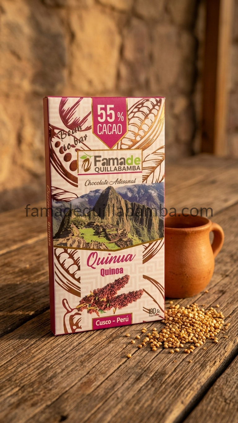 Chocolate con Quinua 55% Cacao | Barra 100 g - vista 5
