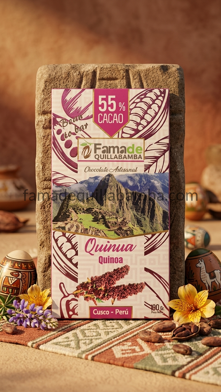 Chocolate con Quinua 55% Cacao | Barra 100 g - vista 6