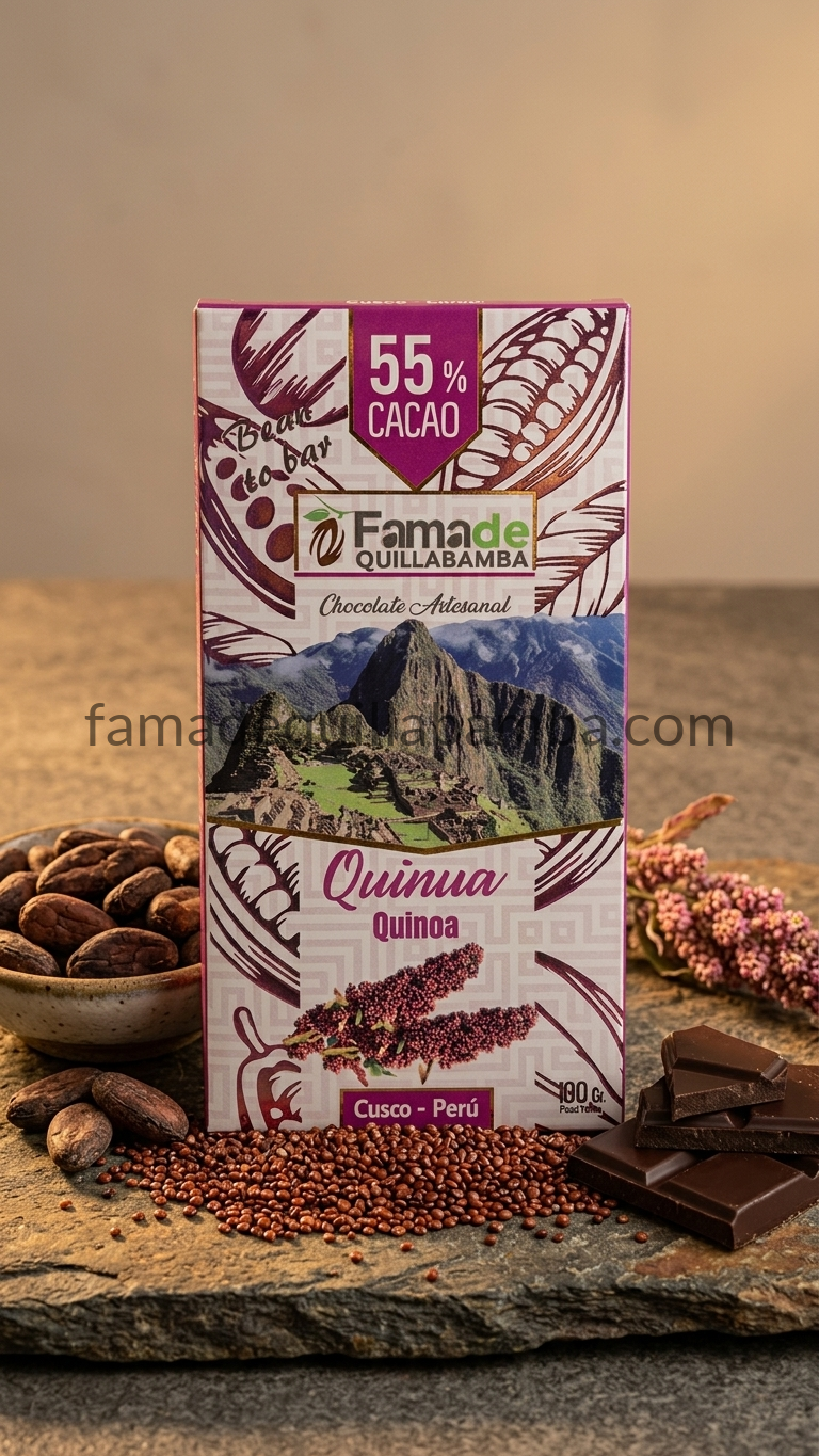 Chocolate con Quinua 55% Cacao | Barra 100 g - vista 7