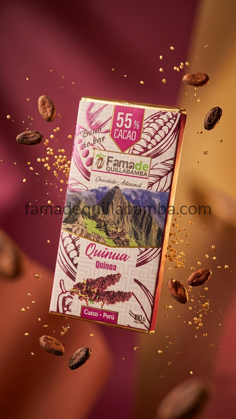 Chocolate con Quinua 55% Cacao | Barra 100 g - vista 8