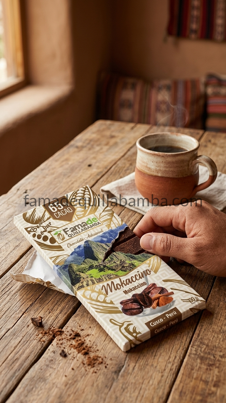 CHOCOLATE 65% - Chocolate Mokaccino con Café - Barra 100g - Vista 4