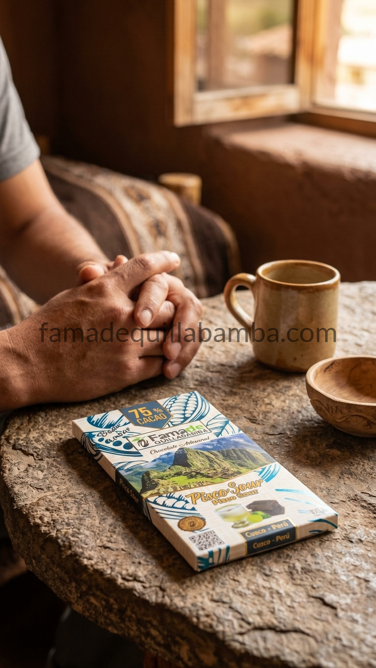 Chocolate Pisco Sour 75% Cacao | Barra 100 g - vista 5