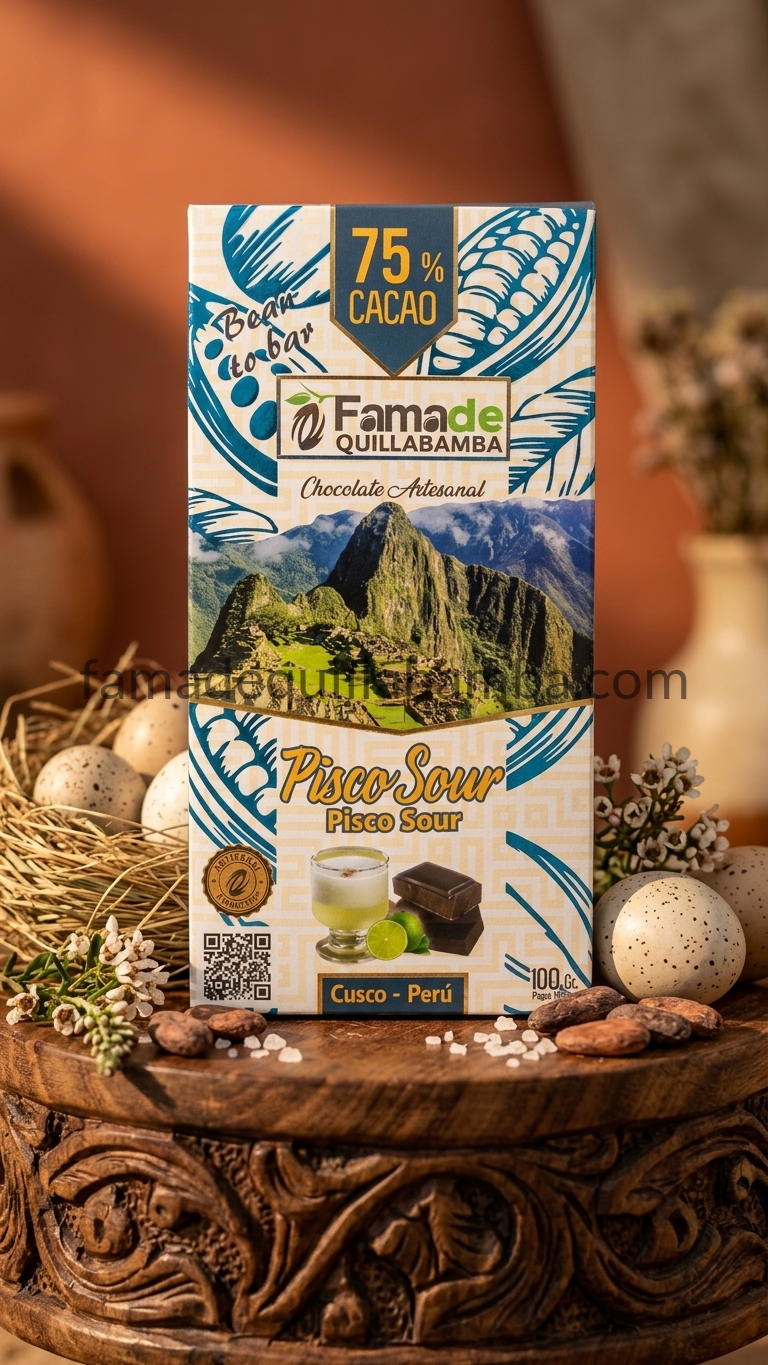 Chocolate Pisco Sour 75% Cacao | Barra 100 g - vista 6
