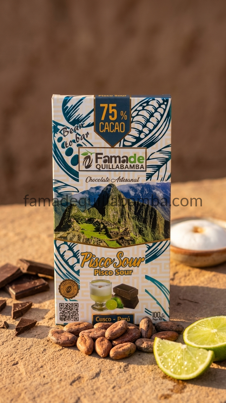 Chocolate Pisco Sour 75% Cacao | Barra 100 g - vista 7