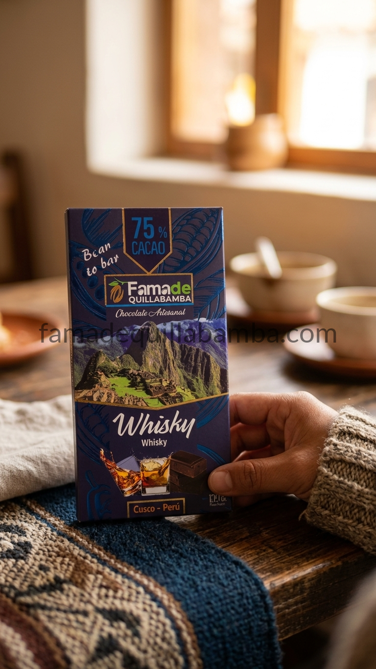 Chocolate Sabor Whisky 75% Cacao | Barra 100 g - vista 11