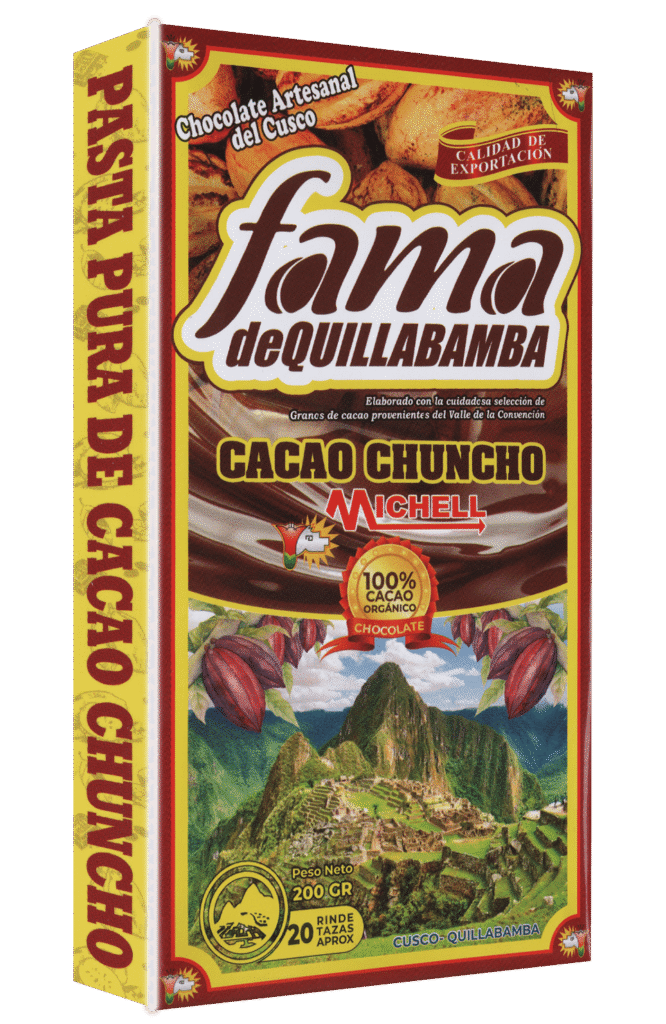 CACAO PURO - Pasta Pura de Cacao Chuncho - Chocolate 200g sin Azúcar