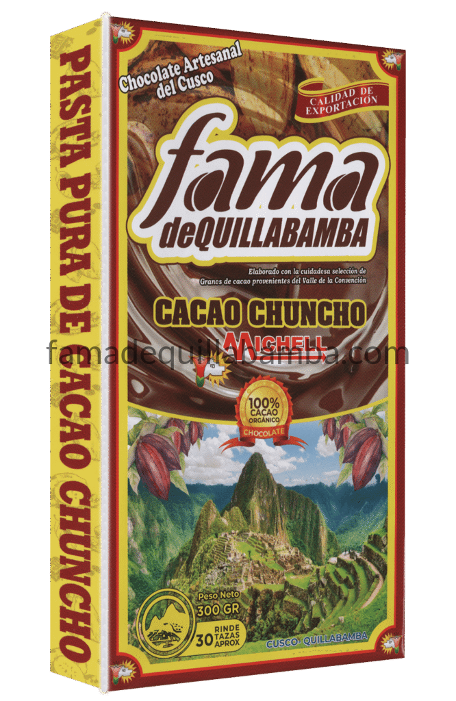 CACAO PURO - Pasta Pura de Cacao Chuncho - Chocolate 300g sin Azúcar