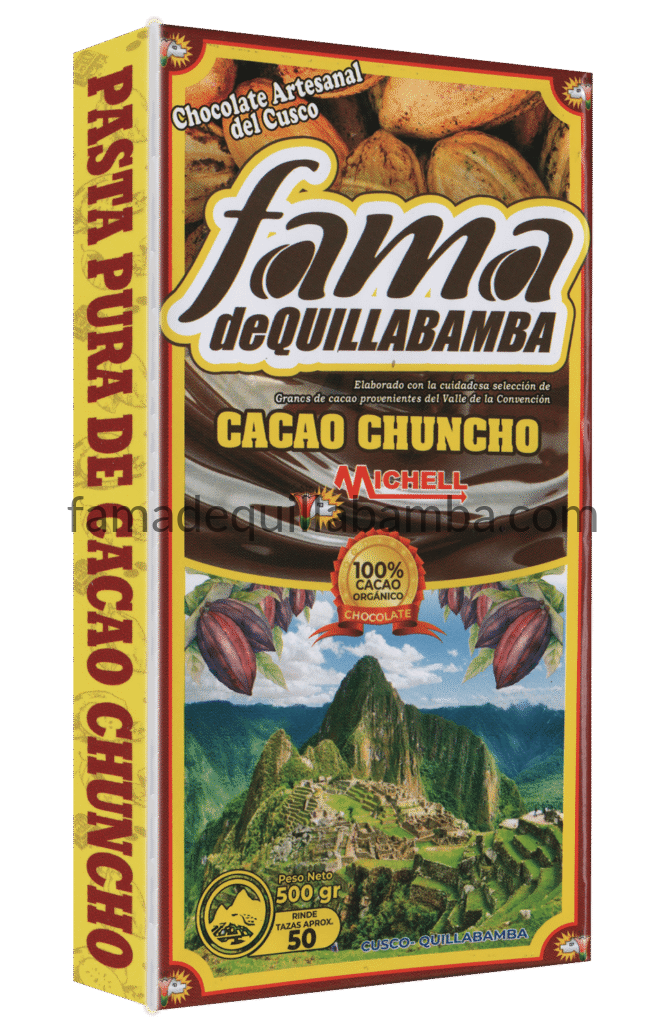 CACAO PURO - Pasta Pura de Cacao Chuncho - Chocolate 500g sin Azúcar