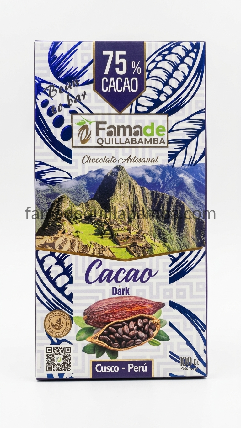 CACAO 75% - Cacao en Barra Artesanal - Barra 100g - Vista 8
