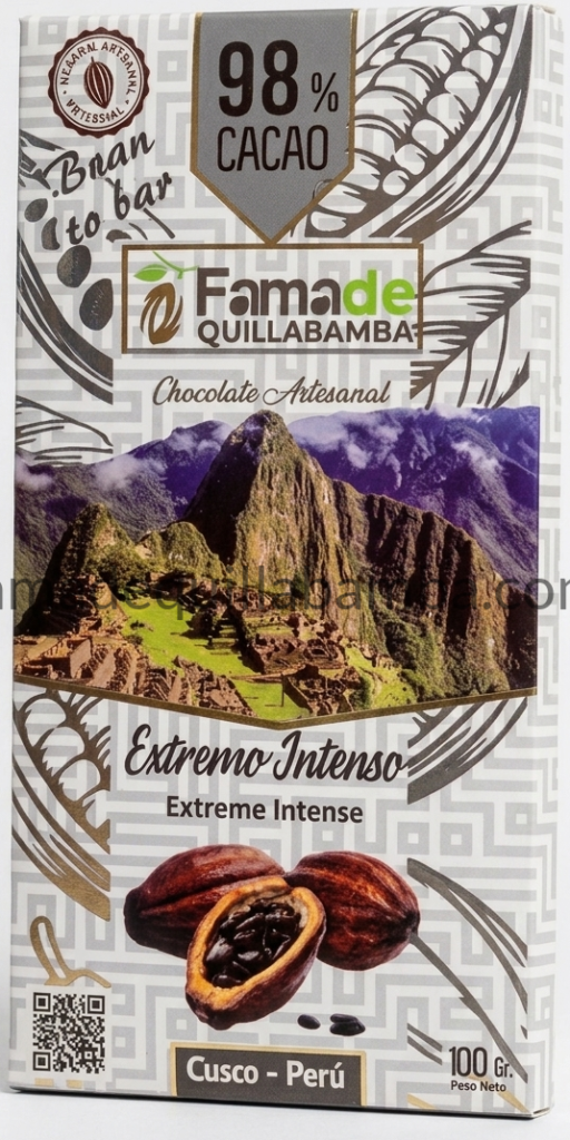 Cacao 98% Extremo Intenso | Chocolate Puro Artesanal 100g