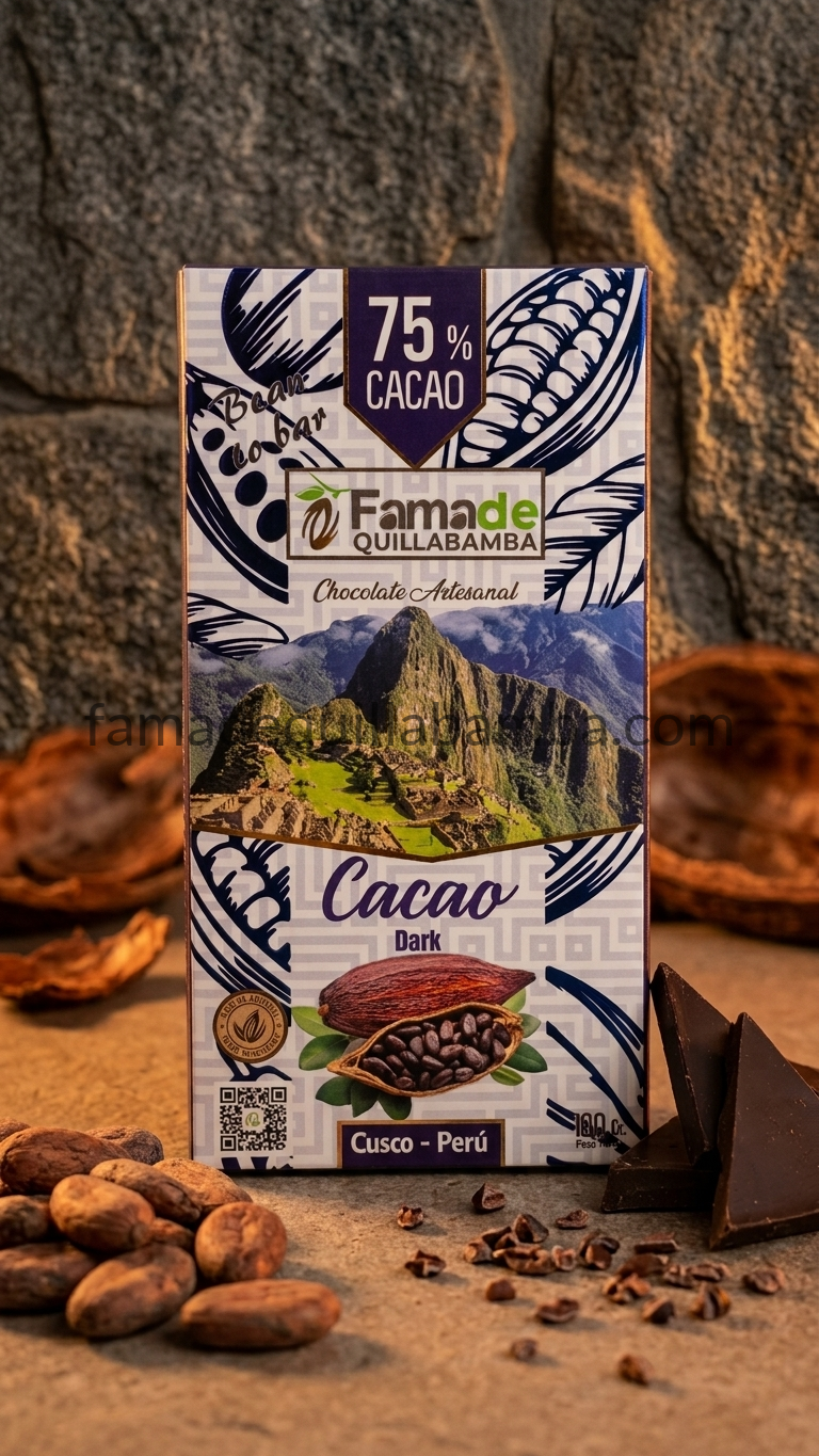 CACAO 75% - Cacao en Barra Artesanal - Barra 100g - Vista 9