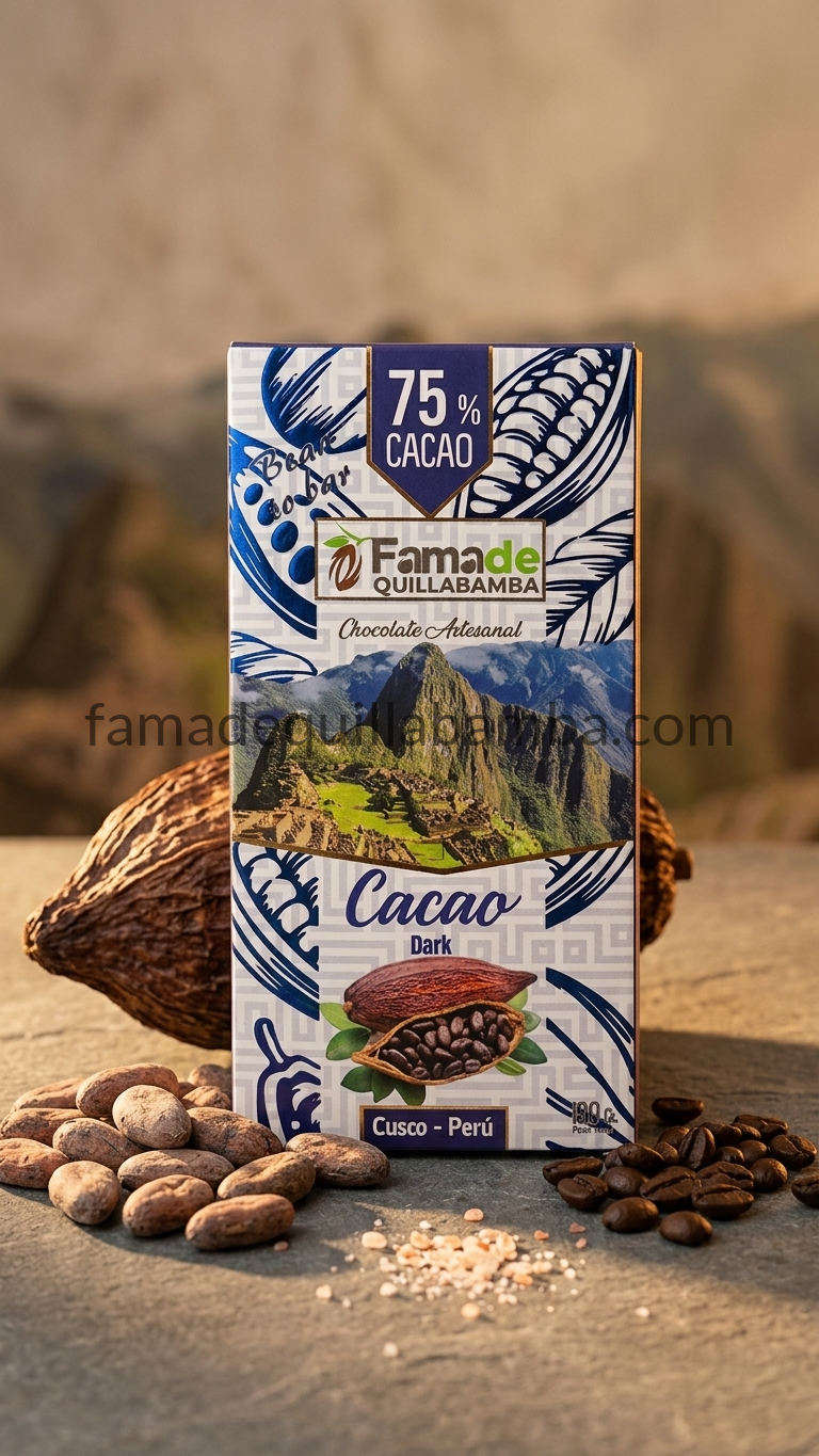 CACAO 75% - Cacao en Barra Artesanal - Barra 100g - Vista 3