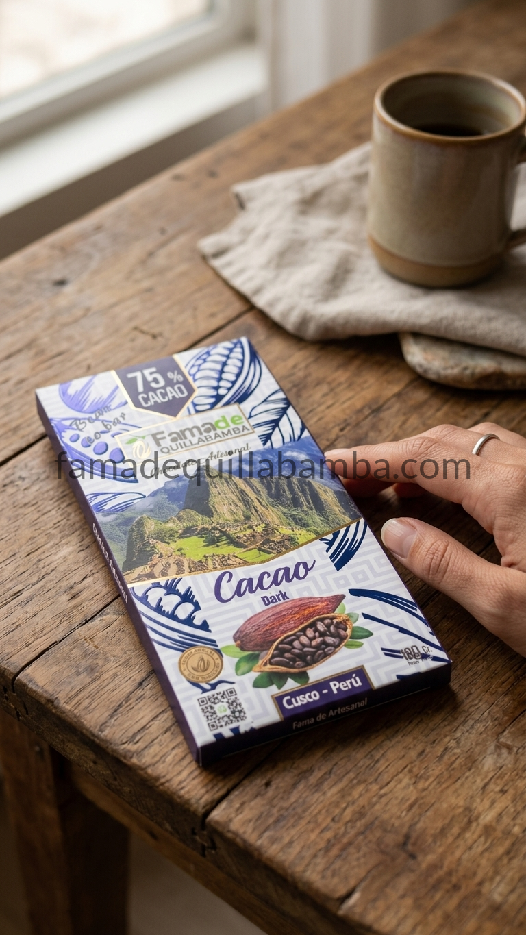 CACAO 75% - Cacao en Barra Artesanal - Barra 100g - Vista 10
