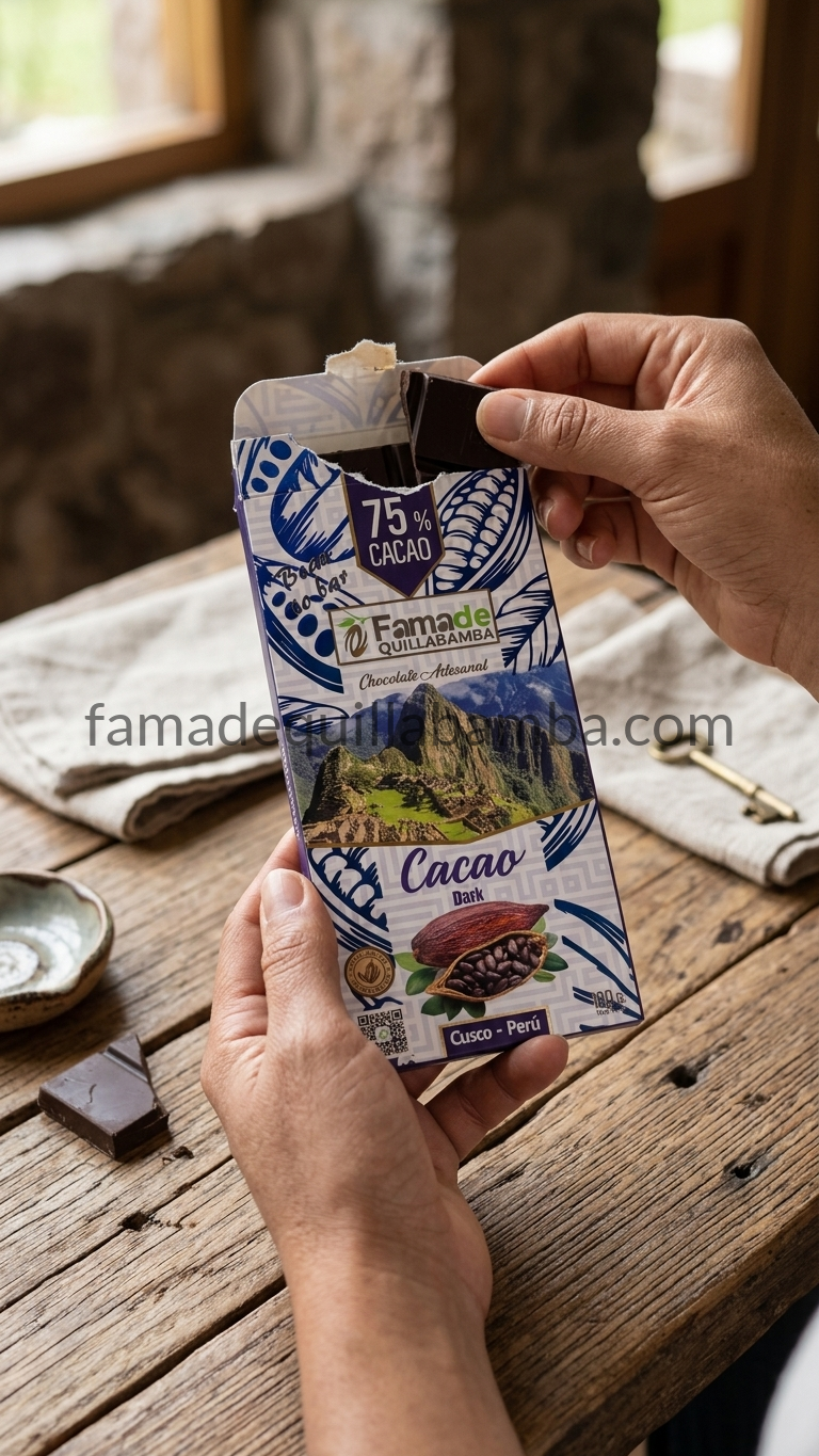 CACAO 75% - Cacao en Barra Artesanal - Barra 100g - Vista 12