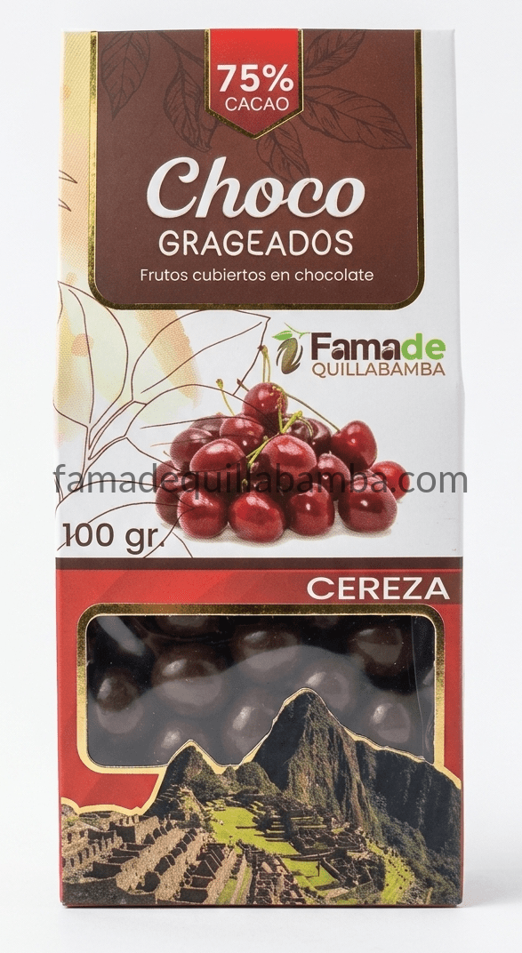 CHOCOLATE 75% - Cereza con Chocolate - 100 gr