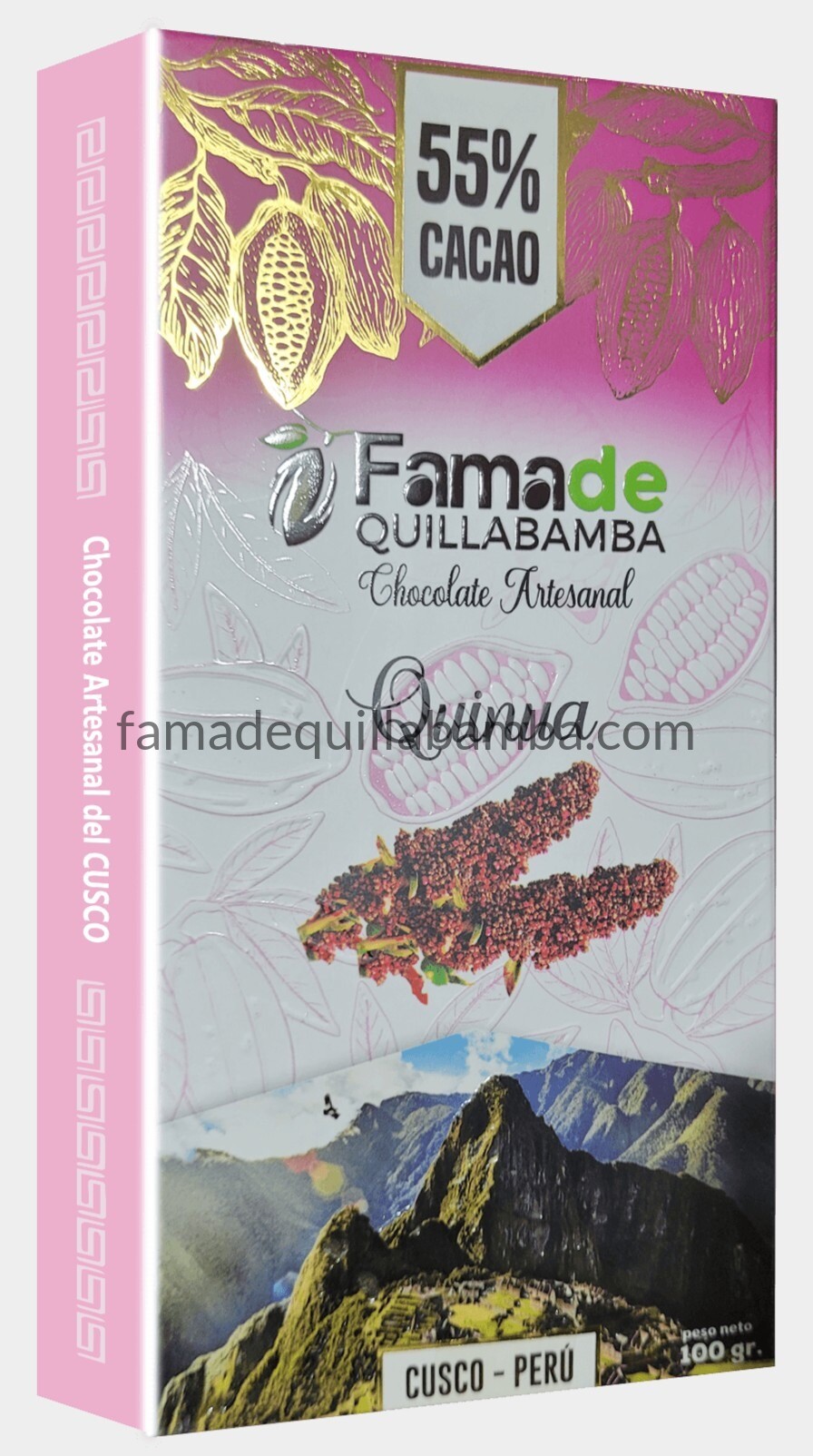 CHOCOLATE 55% - Chocolate con Quinua - Barra 100 gr
