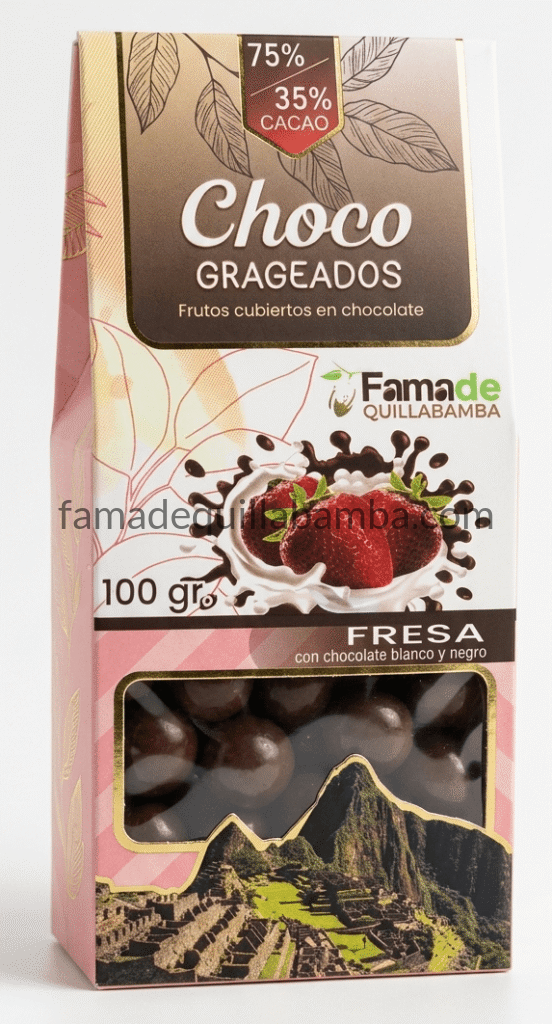 CHOCOLATE 75% - Fresa con Chocolate - 100 gr