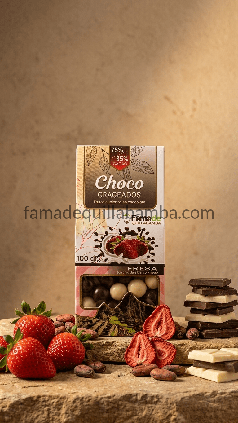 CHOCOLATE 75% - Fresa con Chocolate - Presentación estándar - Vista 3