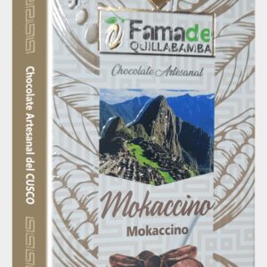 Barra de Chocolate Mokaccino con Café 65% Cacao | Barra 100g de 100 gramos, chocolate artesanal de Fama de Quillabamba, Cusco