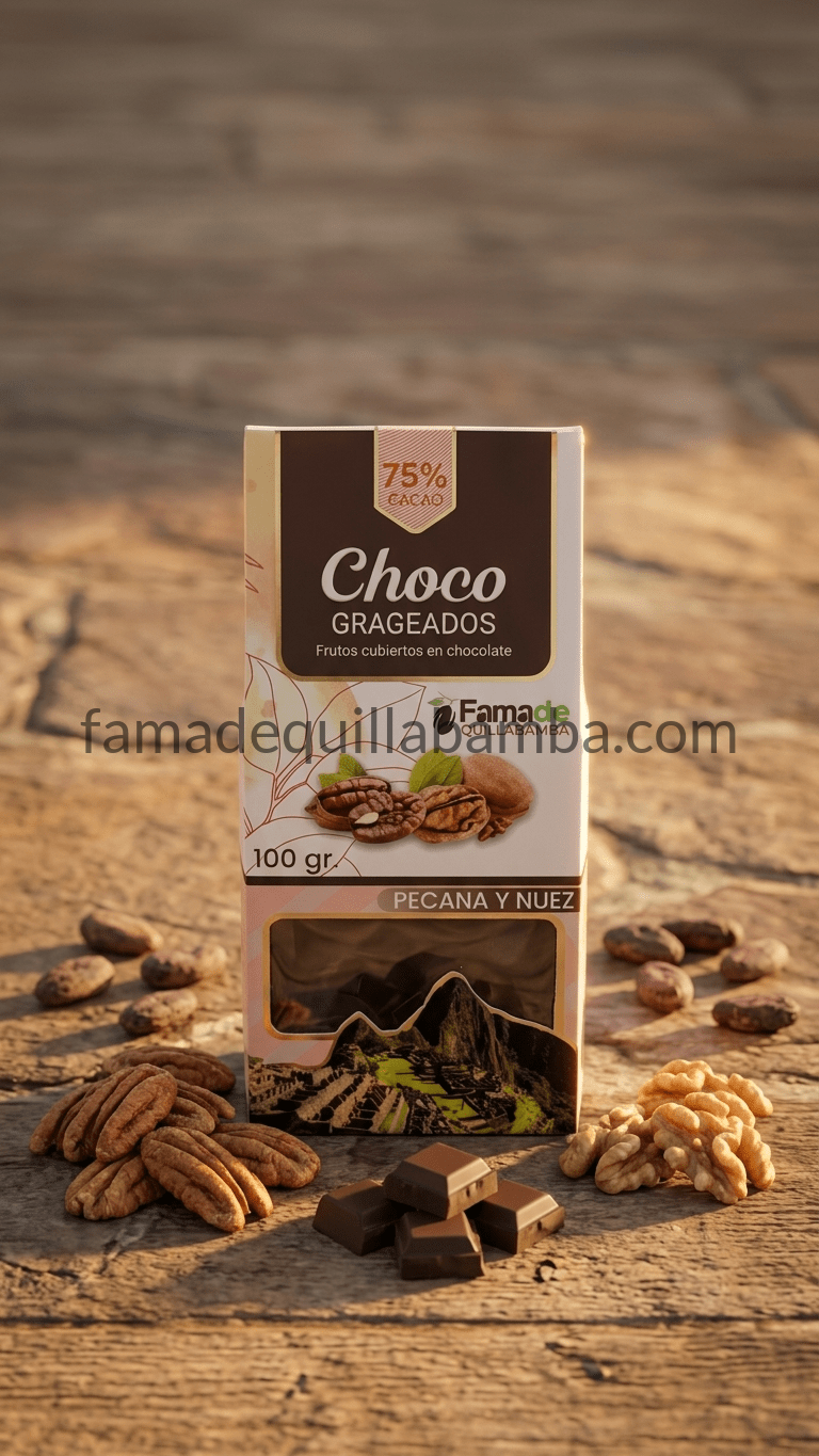 CHOCOLATE 75% - Pecanas y Nueces con Chocolate - Presentación estándar - Vista 3