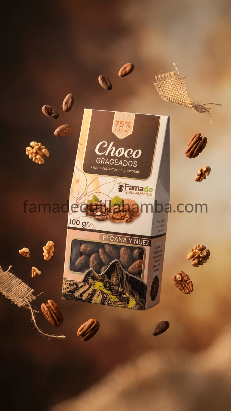 CHOCOLATE 75% - Pecanas y Nueces con Chocolate - Presentación estándar - Vista 4