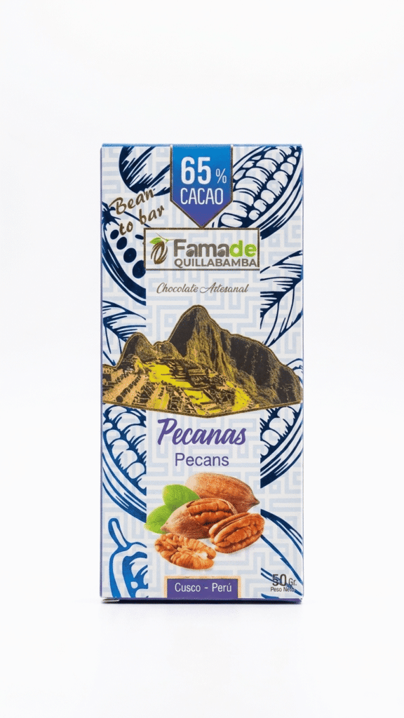 Chocolate con Pecanas 65% Cacao | Barra 50 g