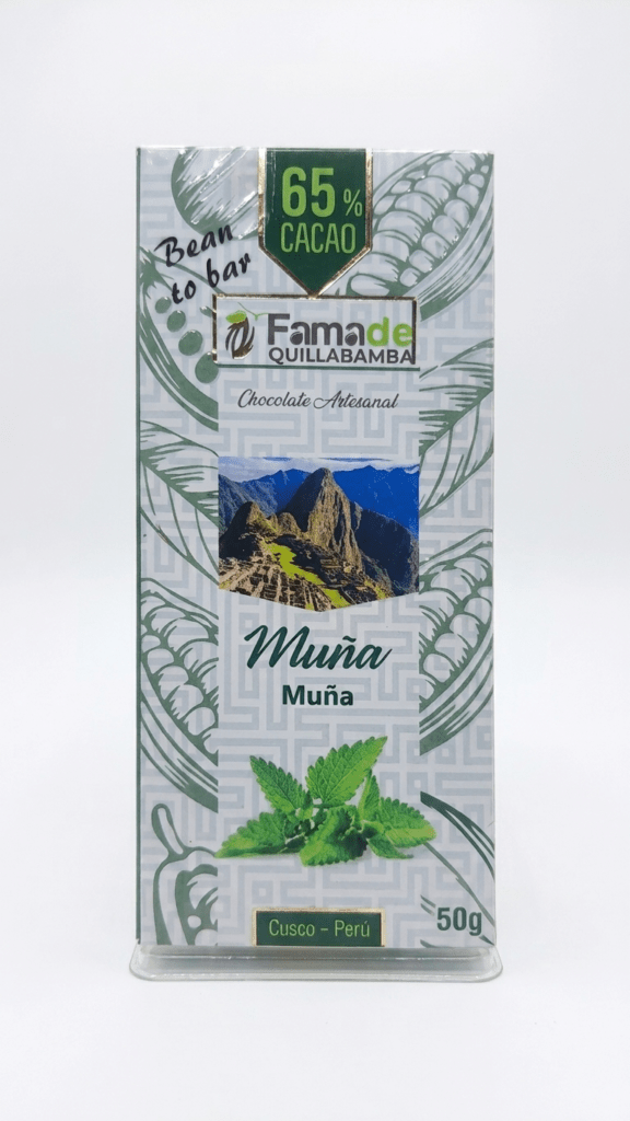 Chocolate con Muña 65% Cacao | Barra 50 g