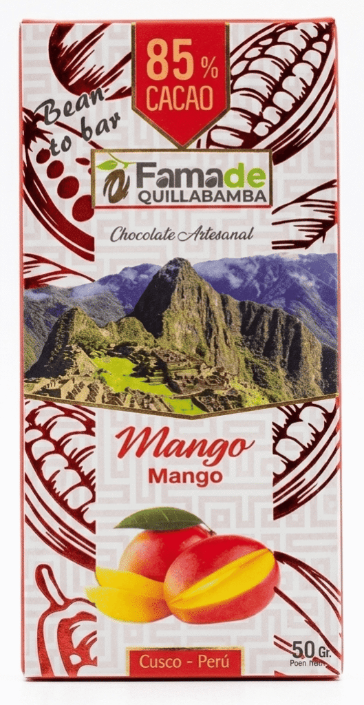 Chocolate con Mango 85% Cacao | Barra 50 g