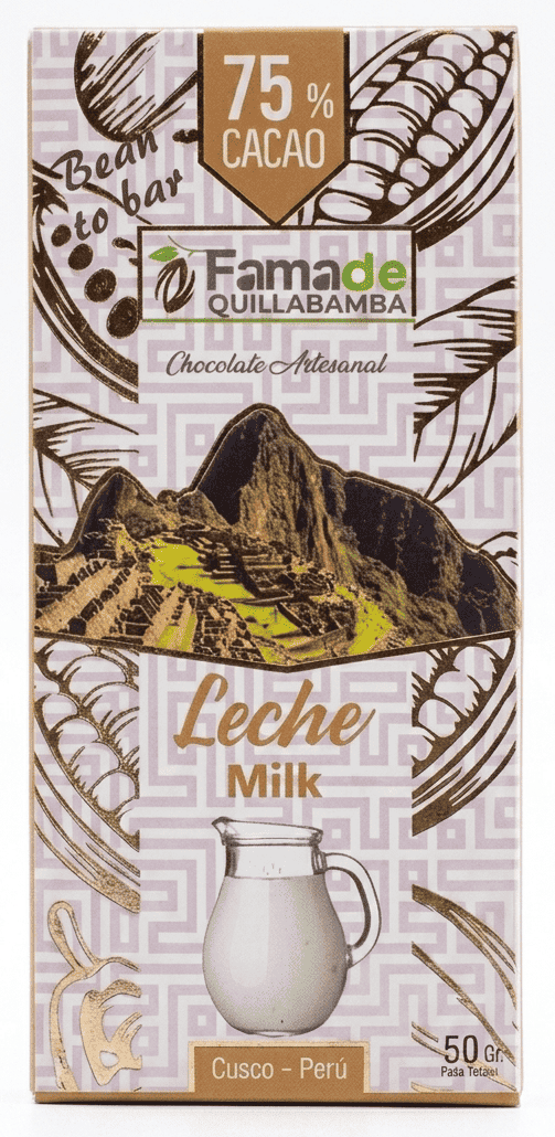 Chocolate con Leche 75% Cacao | Barra 50 g