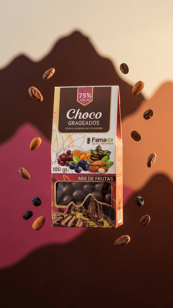 Mix de Frutas con Chocolate 75% Cacao