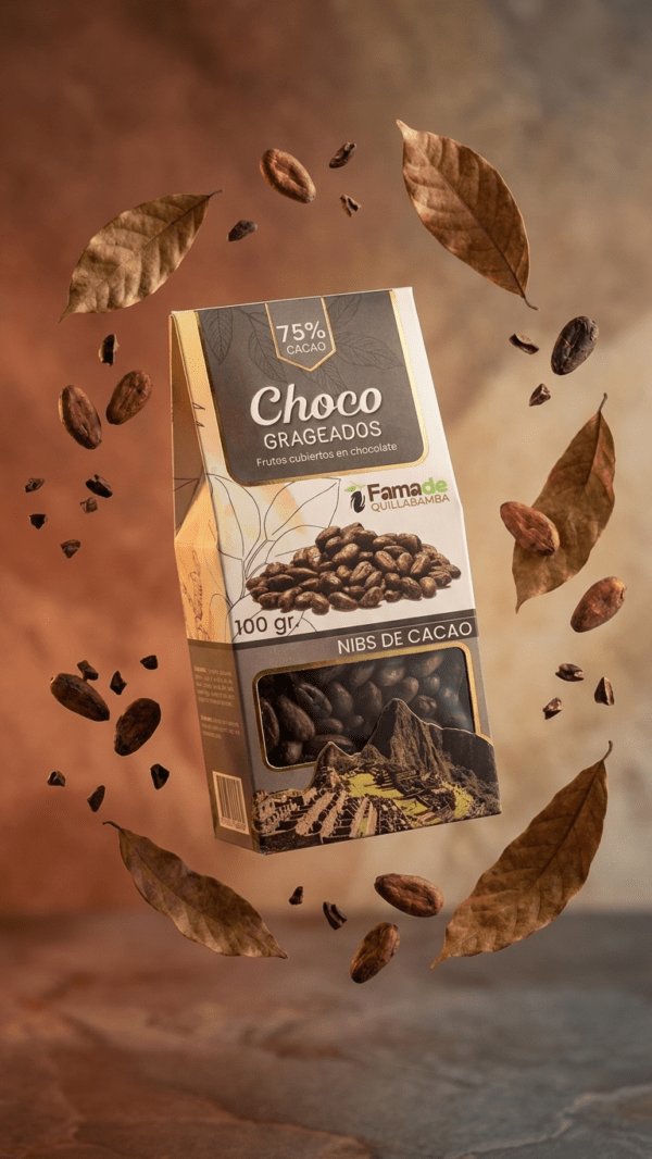 Nibs de Cacao con Chocolate 75% Cacao