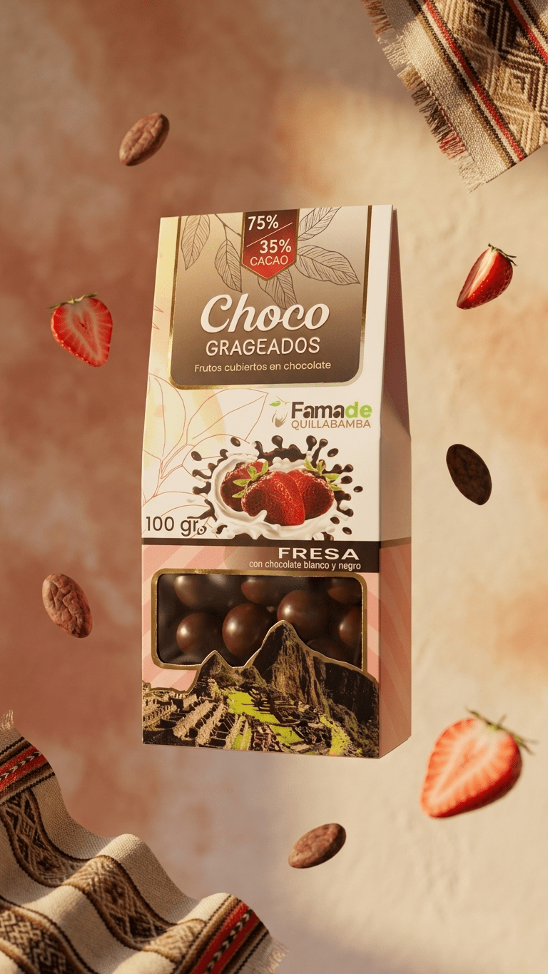 Fresa con Chocolate 75% Cacao: imagen 4